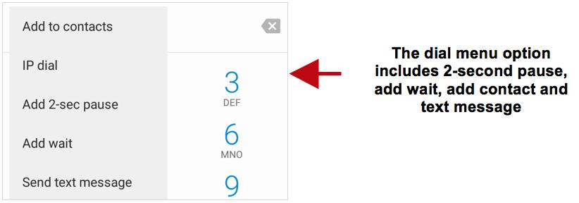 At the dialing interface, enter the phablet number and then click the dial key.