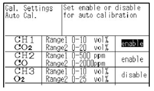 Quickstart Guide 6. To close the calibration screen or abort midway, press ESC. Enabling Auto Calibration: Here you can set which components are automatically calibrated.