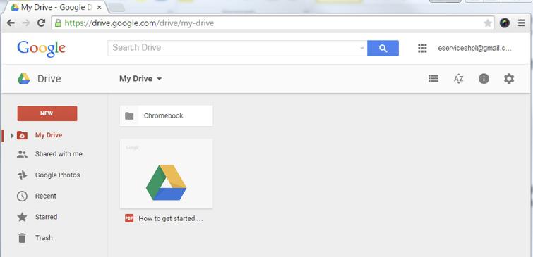 Google Drive Chromebooks use Google Drive instead of the Microsoft Office suite. Google Drive is webbased and allows users to store files and create documents, spreadsheets, and presentations.