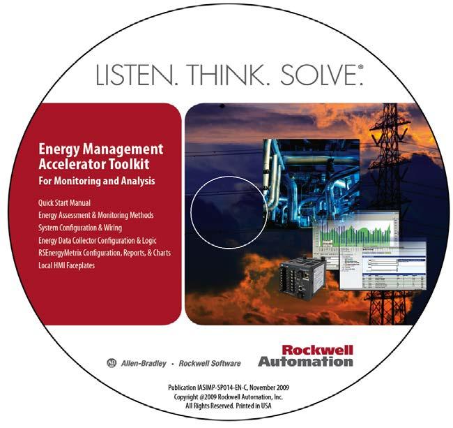 Copyright 2012 Rockwell Automation, Inc. All rights reserved. Energy Management Accelerator Toolkit Modeled after the other RA Integrated Architecture Accelerator Toolkits.