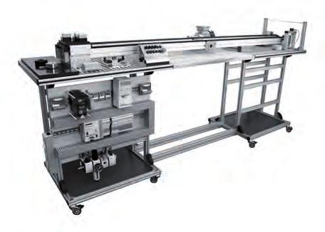 of 28 cubes into a workpiece carrier with 4 storage positions. The CMS handling system can be operated as training system alone or in combination with the mms and the TS1 transfer system.
