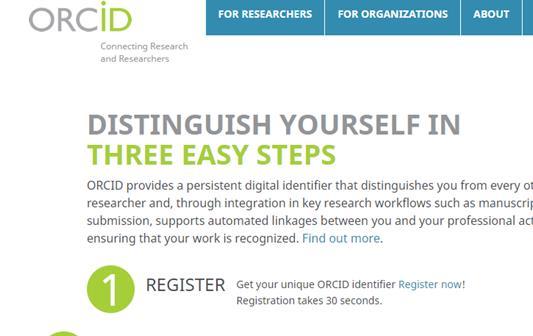 If there are no matches, it means you do not have an ORCID number, and you need to register go to Section 1.2.