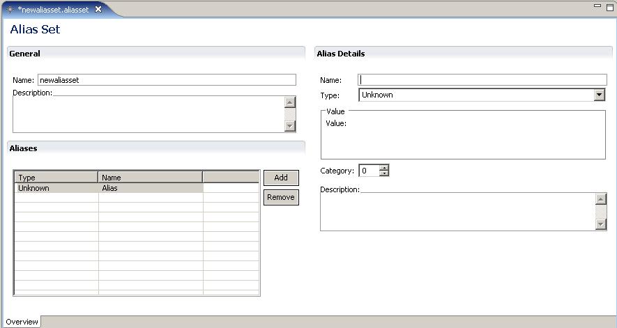 Managing Alias Sets 7. Enter the details for the alias in the Alias Details section, as described in Table 7,