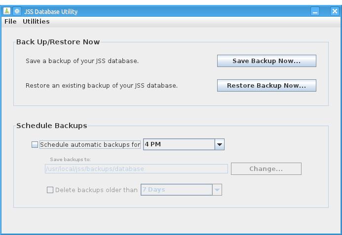 Restoring Database Backups If you need to revert to an earlier version of your database, you can restore a database backup.