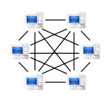Peer-to-Peer Networks In Peer-to-Peer networks there is no central server, each PC is equal on the network, each machine runs its own software and saves its own data.