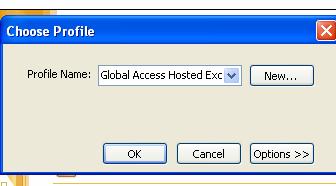 mail system. In order to access the Global Access Exchange system, select the GLOBAL ACCESS Hosted Exchange mail profile. 6.