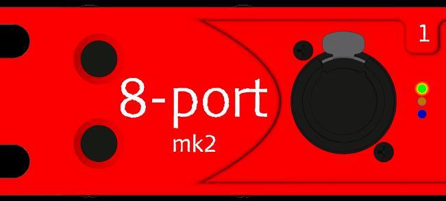 THE 8-PORT MK2 FRONT REAR PORT LED indicator from