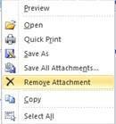 There are several different ways to save an attachment held within an email. One way is as follows. To save or delete attachments 1.