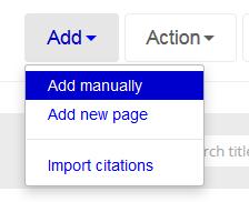 Check the bookmark and edit if necessary: Resource Type Choose the appropriate resource type from the drop down menu,