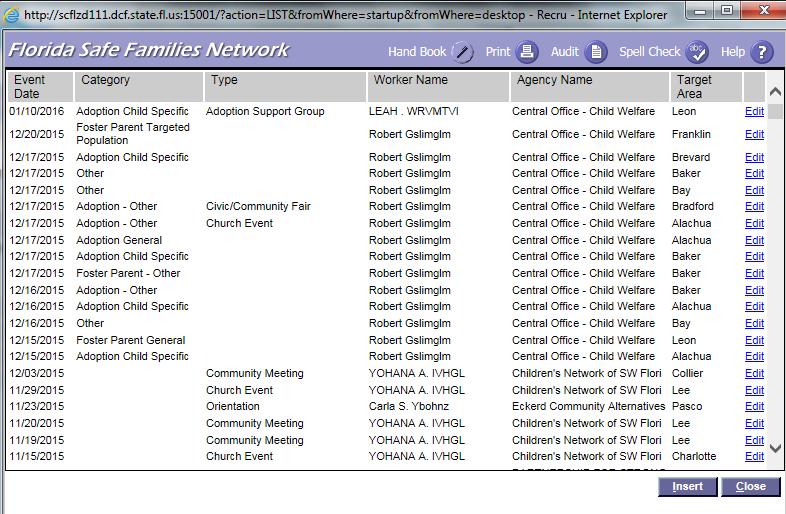 1.2.2. Recruitment Activity Page 1.2.2.1. Page Overview Navigation A worker can navigate to the Recruitment Activity Page from the Maintain Menu Bar option and choosing Recruitment Event.