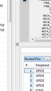 Pins tool user interface Drag and slide to change the size of the
