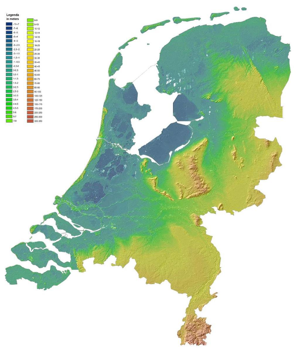 SPECIFICATIONS OF THE DUTCH NATIONAL ELEVATION MODEL AHN AHN-1 (1997-2003) 1 point / 16 m 2 15 cm noise 10 cm