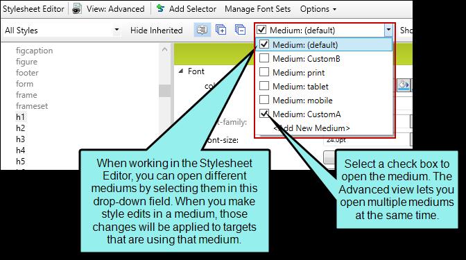 HOW TO SET BREAKS FOR TABLES IN A REGULAR STYLESHEET 1. From the Content Explorer, open the stylesheet that you want to modify. 2.