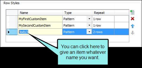 ROWS, COLUMNS, HEADER, AND FOOTER TABS These tabs let you set properties for the various elements of the table.