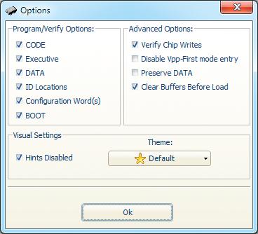 6. Advanced options Click the Options button, and a
