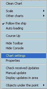5 0 Viewing an ENC To setup Chart Display settings:.