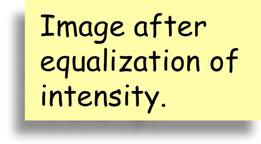 How can you equalize a color image?