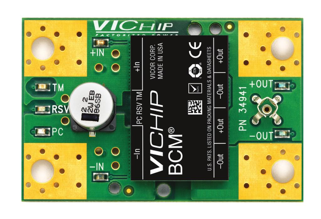 USER GUIDE UG:001 VI Chip BCM Customer Evaluation Board User Guide Contents Page Features 1 Introduction 1 Set Up 3 Recommended 5 Hardware Thermals 5 Ordering Info 5 Introduction Oscilloscope probe