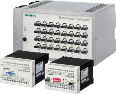 Siemens AG 014 Accessories SICLOCK Time synchronization > Pulse converters Overview The pulse converter is available in three versions: SICLOCK PCON SICLOCK EOPC SICLOCK GPS1000 PS Inputs LWL Outputs
