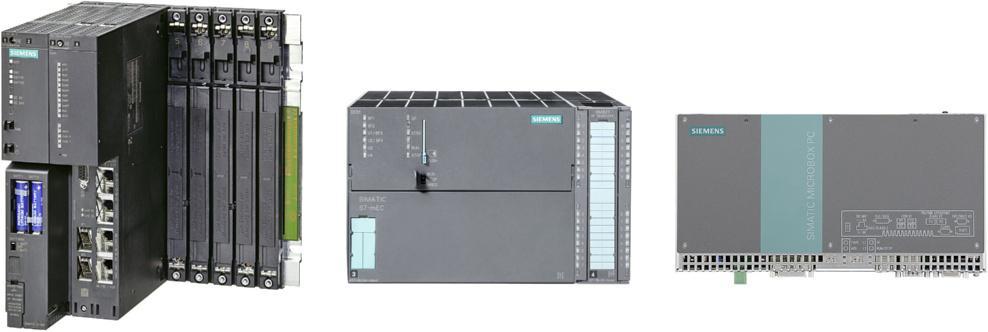 Siemens AG 014 SIMATIC PCS 7 process control systems Automation systems Overview SIMATIC PCS 7 automation systems in various designs: Modular S7-400 systems as well as embedded systems (mec and