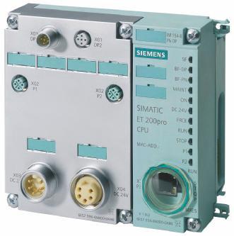 Siemens AG 014 SIMATIC ET 00pro Interface modules IM 154-8 PN/DP CPU Overview CPU with PLC functionality equivalent to S7-315- PN/DP provides distributed intelligence for preprocessing Interface