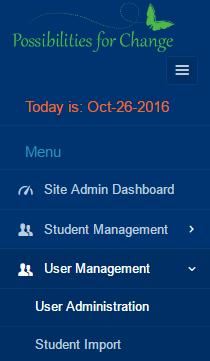 Adding Users Adding Users Clinician Administrator 1. Click Add User button, located on the far right, to create new organizational users. 2.