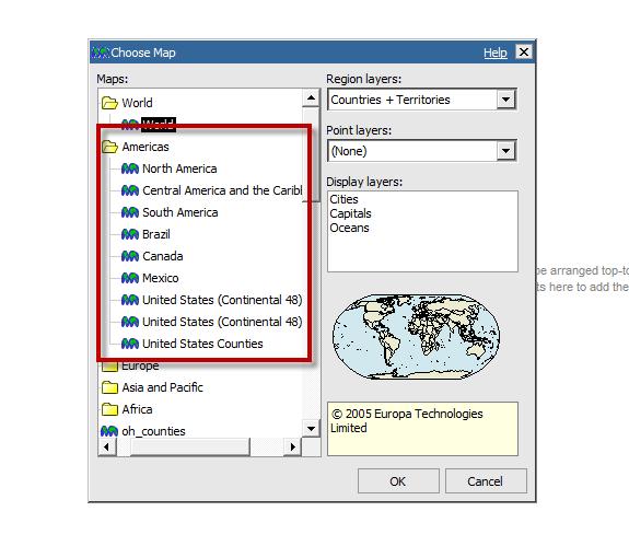 5. Open the Americas folder 6. Select United States (Continental 48) 7. Change Query Name to Query1 8.