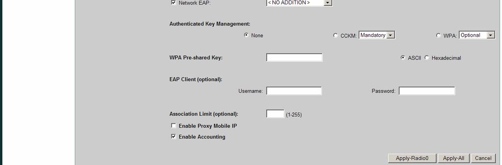 On the SECURITY>SSID Manager page of the AP, create a new SSID of APP (where P is the Pod number) b.