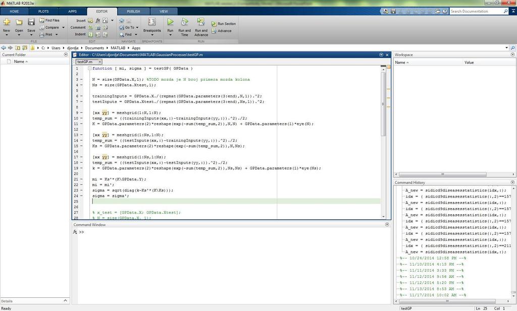 Matlab Layouts Layouts of versions MATLAB 1.0 to MATLAB 8.