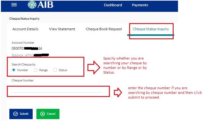 *CHEQUE BOOK REQUEST You have cheque Book Request option as well in the accounts section, You can use