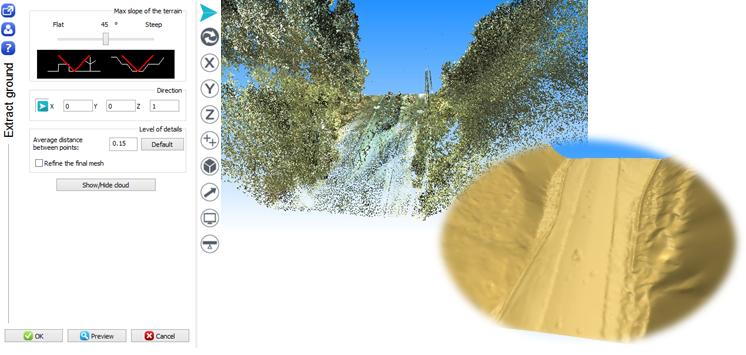 4 Surveying modeling Exercise: Automatic creation of a Digital Terrain Model from a point cloud Exercise: Create the simple model of a building 4.