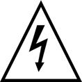 This symbol is intended to alert the user to the presence of unprotected dangerous voltage within the product s enclosure that may be strong enough to cause a risk of electric shock persons.