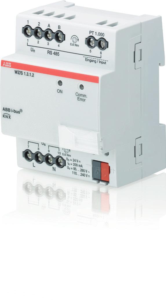 Technical Data 2CDC504091D0201 ABB i-bus KNX Product description The Weather Unit WZ/S 1.3.1.2 is used - primarily in residential applications - to record weather data. The Weather Sensor WES/A 3.