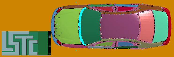 Models 3 cars 0.8M elements Car2car 2.