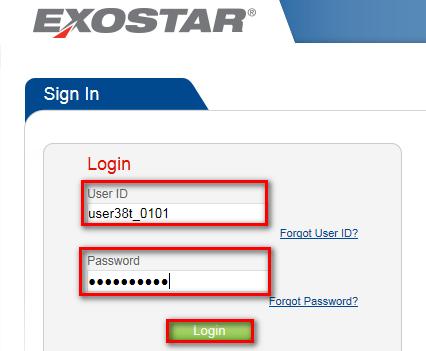 Enter your userid and password 2.