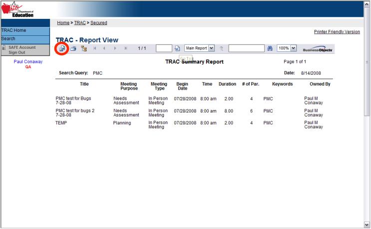 Click on Build a Summary Report from Select Results to create the summary report. The figure above is an example summary report.