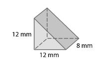 prism Example 6: Find the surface area of a