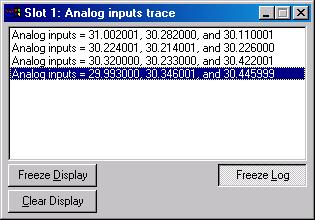 GETTING RESULTS WITH RSLOGIX EMULATE 5000 We want to display the tracepoint information in a particular format. That format is contained in the Format string (myformat).