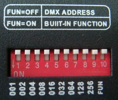 Address code and Set feature service interface: interface: Power and Payload Direction for Use This product is in compliance with DMX512 protocol, and compatible auto index addressing and manual