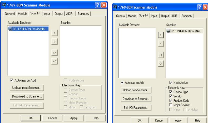 CONTROL DEVICES VIA D_NET Add devices to Scanlist Select Scaner