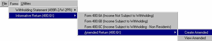 Amending Informative Returns (480.6X) Form 480.