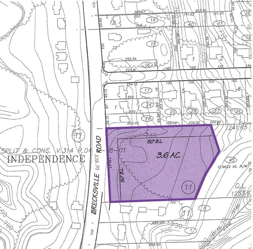 #7 Brecksville Road (Route 21) - East Development ready land totaling 9.5 acres with access on Brecksville Road. The property has 3.6 buildable acres.