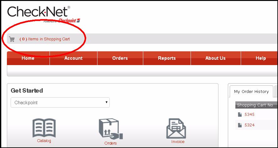 Chapter Ordering Steps Step 1: Shopping Cart Accessing Shopping Cart The shopping cart can be accessed in several different ways; you can access the shopping cart from the header.