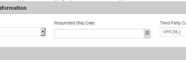 8 Request Ship Date You can also define a specific date for the delivery of your orders, to do so: 1 Under