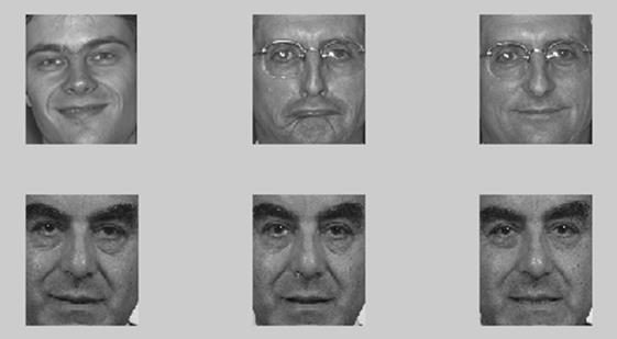 Testing images with different facial accessories In the purpose of studying the performance of the algorithm in cases where facial accessories may appear and vary, we performed a number of tests for