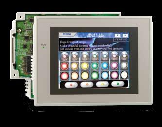 Integrated Machine Management: Sysmac One series The Sysmac One series combine an NS touch screen with a powerful CJ1 and the choice of different network interfaces in