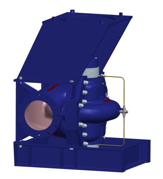 General Description DSV is the vertical single stage axial split casing s with double suction impeller.