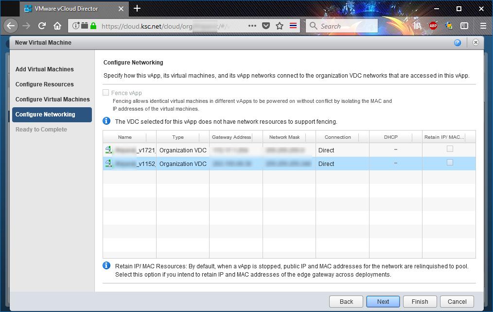 7. Configure the network, ( KSC will specify for you according to the package,) and click Next button. 8.