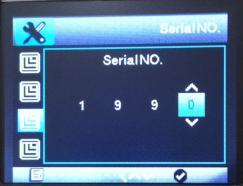 Serial NO. Select On if you want to use a serial number to rank the camera.