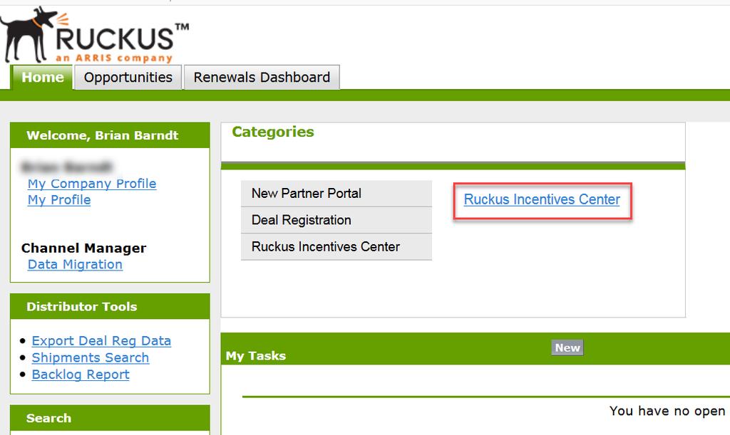 How to Access Ruckus Incentive Center Click on the Ruckus Incentive